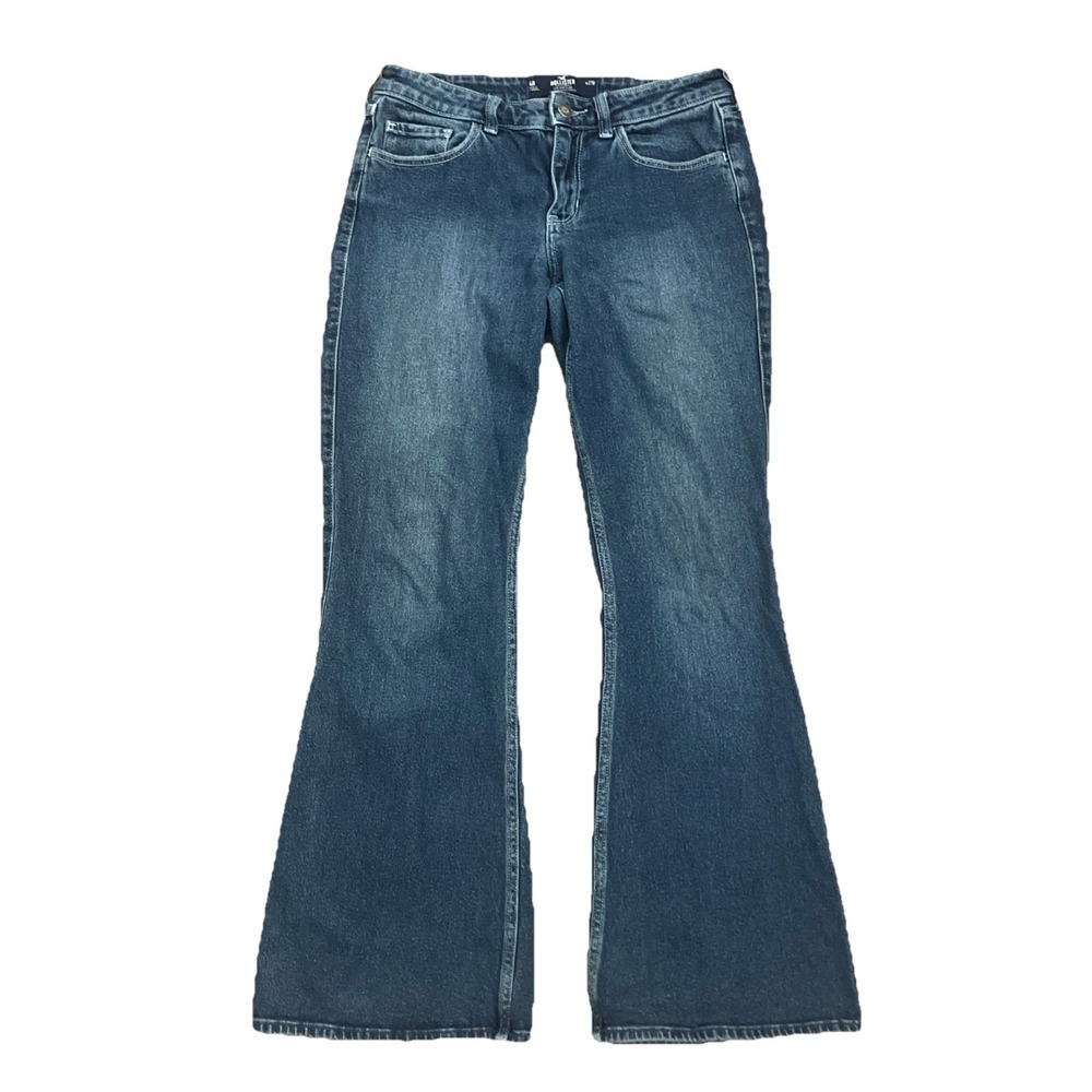 Hollister Womens Low Rise Flare Flare Leg Jeans Wash 4 /27